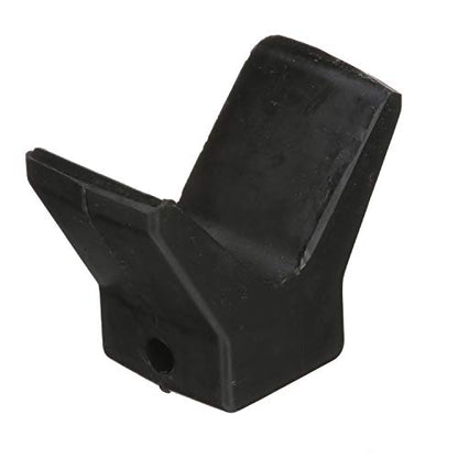 Seachoice Molded Y Bow Stop, Black, Boat Trailer, 3 in. X 3 in. X 1/2 in.