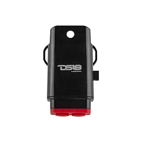 DS18 New Hydro MFH8 - Marine Fuse Holder 8 AWG, Waterproof, Red Silicone Sheat, Included Brass Accessories - style: 8 AWG