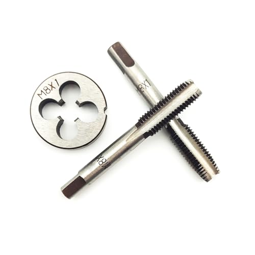 AtticZone M8 x 1.0 Metric Hand Thread Tap and Die Set, Right Hand - size: M8x1.0