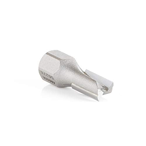 Amana Tool 56276 Carbide Tipped Mortising Screw Cutter 3/8 + 0.015 Dia x 9/16 Inch Cut Height x 1/4-28 Thread - size: .015 Dia x .605 x 1/4-28
