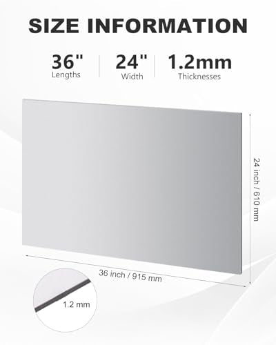 36" x 24" 18 Gauge Cold Rolled Steel Plate, 2 Pcs Metal Steel Sheet - size: 36"x24", 18 Gauge