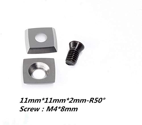3pcs Tungsten Carbide Cutters Inserts Set for Wood Lathe Turning Tools(Include 11mm Square With Radius,12mm Round,28x10mm Diamond With sharp point),Supplied with Screws