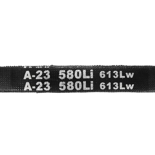 uxcell 5Pcs A23 Classic Wrapped Rubber V-Belt, 25" Lo x 0.51" W x 0.32" H - size: A23