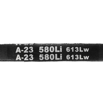 uxcell 5Pcs A23 Classic Wrapped Rubber V-Belt, 25" Lo x 0.51" W x 0.32" H - size: A23