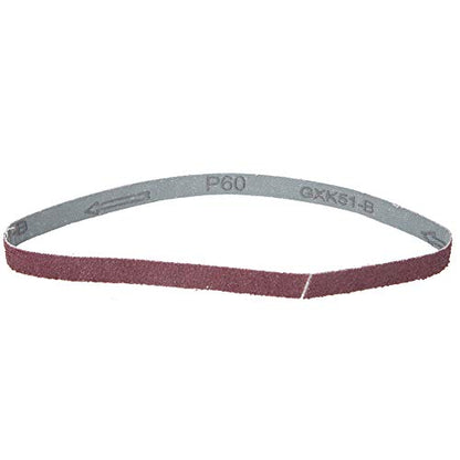 Pongnas 10 PCS Aluminum Oxide Abrasive Sanding Belts GXK51-B for Woodworking and Polishing, Efficient Grinding Solution (60 mesh)