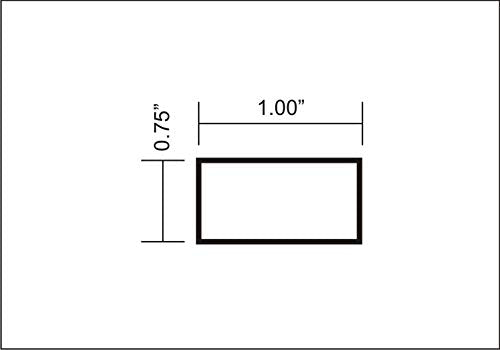 2 Pieces 3/4" X 1" Aluminum 6061 Flat BAR 12" Long +.07"/-0 Solid New Mill Stock. This is Extruded bar not Sanded or Polished and May Have Scratches from handling.