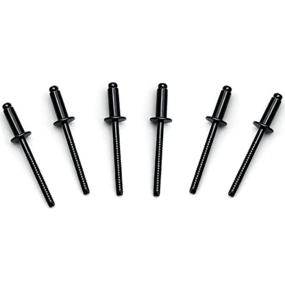 50 Pcs Black Stainless Steel Blind Rivets, 3/16" x 1/2" (4.8x12mm), Core Pulling Rivets, Grip Range 6.3-7.9mm - size: Stainless Steel