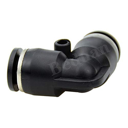 Beduan Push to Connect Fitting Elbow, 6mm x 6mm Tube OD Pneumatic 90° Degree Adapter Push in Fitting for Air Compressor （Pack of 10） - size: 6mm