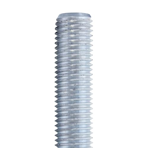 Conquest A307 Zinc Plated Threaded Rod 1-1/4"-7 x 12, - size: 1-1/4"-7 x 1'