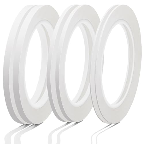 Nezyo 6 Pcs Vinyl Pinstripe Tape Auto,White,1/16,1/8, 1/4 Inch - color: White, size: 1/16,1/8, 1/4 Inch