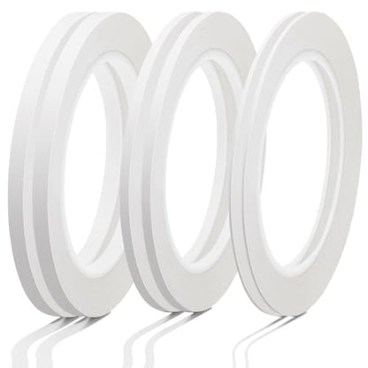 Nezyo 6 Pcs Vinyl Pinstripe Tape Auto,White,1/16,1/8, 1/4 Inch - color: White, size: 1/16,1/8, 1/4 Inch