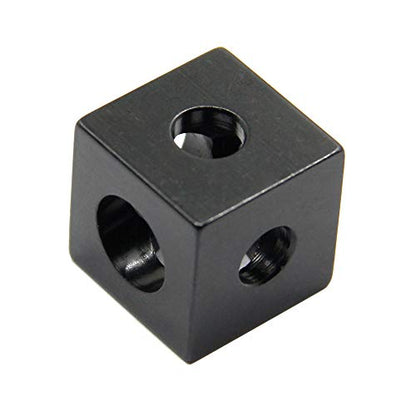 8PCS Black Corner Bracket Cube (20x20x20mm) for 6mm Slot Aluminum Extrusion Profile 2020 Series (Cube Corner-8PCS) - style: Cube Corner-8PCS