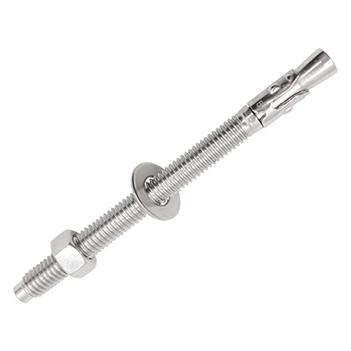 Concrete Anchors 3/8, Wedge Anchors for Concrete&Anchor Bolts - size: 3/8" x 5"