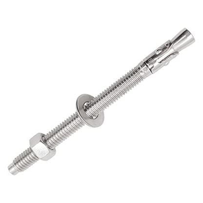 Concrete Anchors 3/8, Wedge Anchors for Concrete&Anchor Bolts - size: 3/8" x 5"