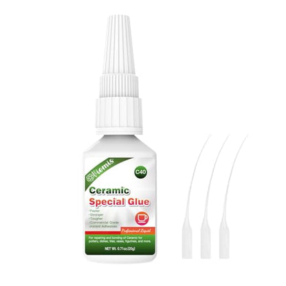 20g Ceramic Glue, Instant Ceramic Super Glue for Porcelain & Pottery - size: 20g Ceramic Glue