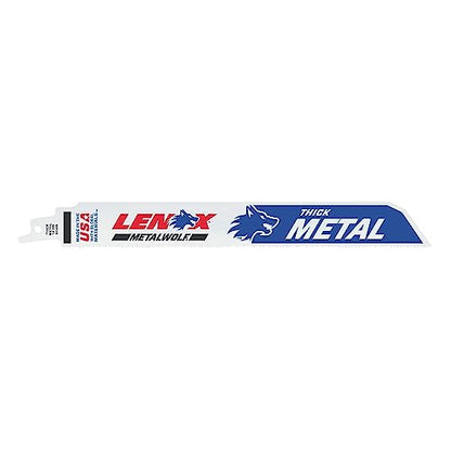 LENOX Tools LAZER Metal Cutting Reciprocating Saw Blade, Bi-Metal, 9-inch, 14 TPI, 25/PK