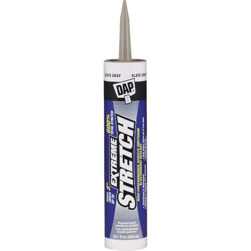 DAP Extreme Stretch Acrylic Urethane Premium Elastomeric Sealant, Slate Gray, 10.1 Oz (7079818711)