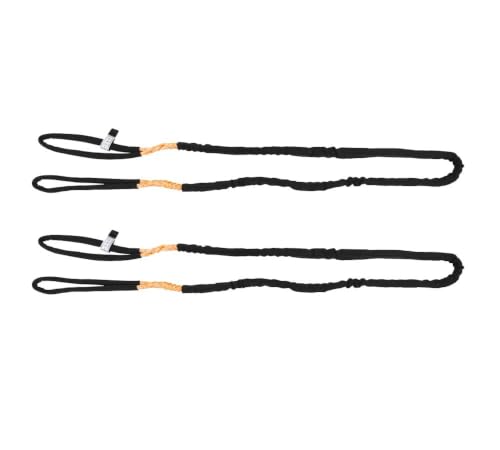 2 Pack 3/8" x 6' Orange Eye & Eye Synthetic Super Slings WLL (Vertical 3500/ Choker 2975/ Basket 7000 lbs) - color: Orange: 3/8", size: 6 FT (2-Pack)