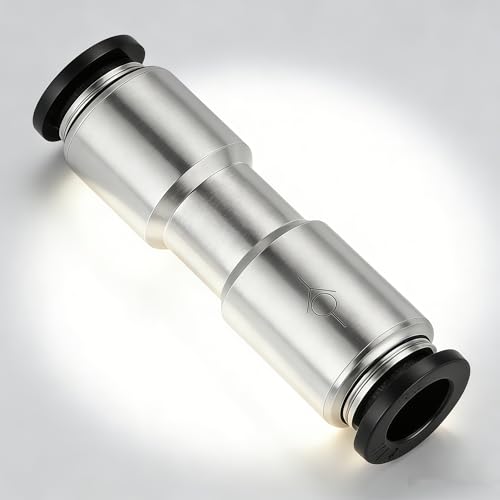 Pneumatic Push to Connect Fitting Check Valve 1/2" OD x 1/2" OD One-way Valve Pack of 2 - size: 1/2" OD