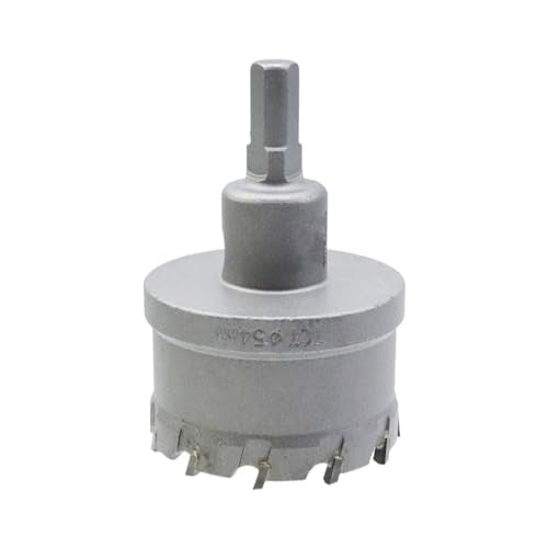 Carbide Tipped Hole Saw Drill Bit 2-1/8"/54mm Cutting Dia Hole Saw Cutter for Metal - size: 2-1/8"/54mm