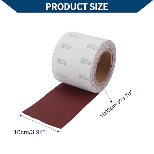 320 Grit Sandpaper Roll Sandpaper Aluminum Oxide Emery Cloth Roll - size: 320 Grit