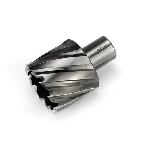 Annular Cutter JESTUOUS 1-5/8 Inch Cut Dia 3/4 Weldon Shank 1 Cut Depth