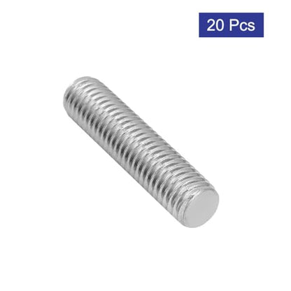 uxcell M8 x 40mm 1.25mm Pitch 304 Stainless Steel Fully Threaded Rods Fasteners 20 Pcs - size: M8 x 40mm