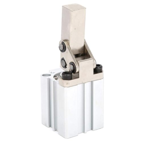 Walfront ALC Clamp Arm Lever Pneumatic Cylinder Double Acting Air Cylinder Without Magnetic Pneumatic Air Cylinders(ALC32), Cylinder