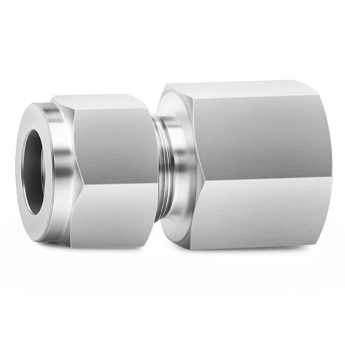 ChillWaves 304 Stainless Steel Compression Tube Fitting, 1" OD x 3/4" NPT Female Compression Union Connector(1-PACK) - size: 1" OD x 3/4" FNPT