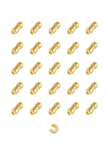 25Pcs EFIELD 3/4 Inch Straight Coupling Push-Fit Fitting(PF008-25) - size: 3/4 Inch(P25), style: Straight Coupling