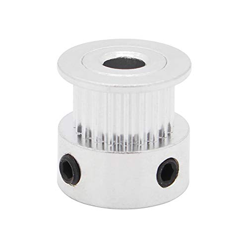 5PCs Aluminum 2GT Timing Pulley 20 Teeth Bore 5mm for 3D Printer 6mm Width 2GT Timing Belt - size: 20 teeth, style: 5mm bore, for 6mm belt