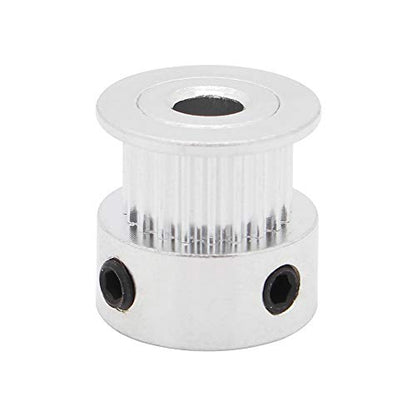 5PCs Aluminum 2GT Timing Pulley 20 Teeth Bore 5mm for 3D Printer 6mm Width 2GT Timing Belt - size: 20 teeth, style: 5mm bore, for 6mm belt