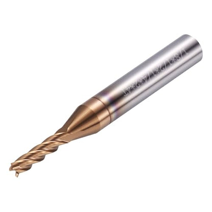 Carbide End Mill 1/8" Dia 1/2" CL 2" L 1/4" Shank 4 Flute - size: 1/8" Dia - 1/2" CL - 2" L - 1/4" Shank