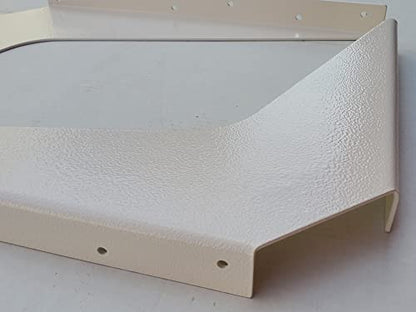 One Pair Workstation Heavy-Duty Reversible Brackets 1000lb. Load Capacity [per Pair] (15" x 21", White) - color: White, size: 15" x 21"
