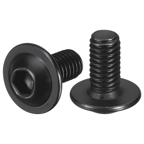 25pcs M6-1x12mm 304 SS Flanged Button Head Socket Cap Screws - size: M6-1x12