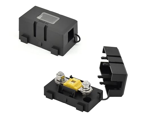 Midi ANS-H Bolt Down Fuse Hoder with 2X 60A Spare fuses, terminals, Shrinking Tubes, Screws and fixig Wrench All in one Package Ideal for Car Van, RV, Trailer and Marine Boat (Midi 60A) - size: Midi 60A