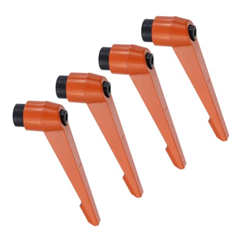 uxcell Clamping Lever Handles for Lathe, M16 Female Thread Orange 4Pcs - size: M16