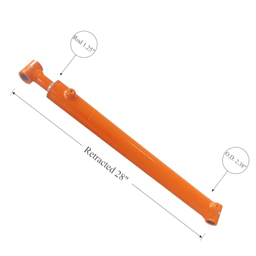 2x20 Hydraulics Weld Cross Tube Hydraulic Cylinder 2" Bore, 20" Stroke 3500PSI Double Acting SAE6 Port Hydraulic Lifting Cylinder (2x20)" Universal Hydraulic Cylinders - size: 2x20