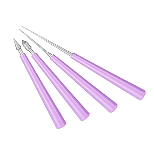 4 PCS Bead Reamer Tool for Jewelry Making - Diamond Tipped Set, Craft Beading Hole Enlarger, Burr Remover, Bead Expander for Glass, Plastic, Metal, Wood, DIY Jewelry Crafting