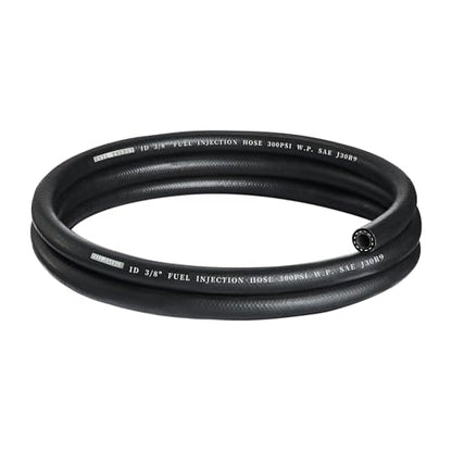 EVIL ENERGY 3/8 Fuel Line Hose 5FT Fuel Injection Hose Transmission Rubber SAE 30R9 300PSI - size: 3/8 5FT