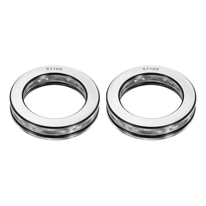 uxcell 2Pcs Thrust Ball Bearings, 45mm Bore 65mm OD 14mm Thick 51109 ABEC5 - size: 51109 45mm x 65mm x 14mm