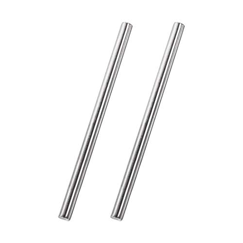 uxcell 8mm x 200mm 304 Stainless Steel Solid Round Rod for DIY Craft - 2pcs - size: 8 mm x 200 mm