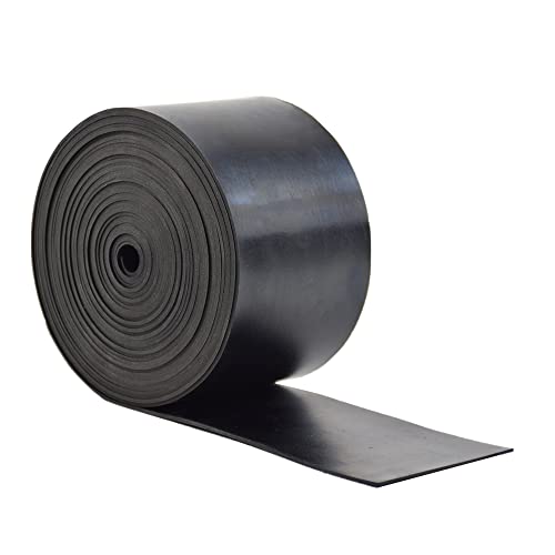 DOBTIM Solid Rubber Strips Neoprene Rubber Weather Stripping for Garage Door Seals Under Bottom,Top, Sides (W:3 in x T: 1/16 in x L: 25 Ft) - size: 3" X 25', style: .062" thick(No Adhesive）