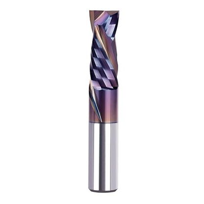 SpeTool Spiral Compression Router Bit with Coating 1/2 Inch Shank 1-1/4 Cutting Diameter Extra Long 3 InchSolid Carbide Router Bit Up Douwn Spiral Router Bits End Mill for CNC Wood Carving - size: 1/2" Dia - 1-1/4" CL -1/2" Shank, style: COMPRESSION CUT