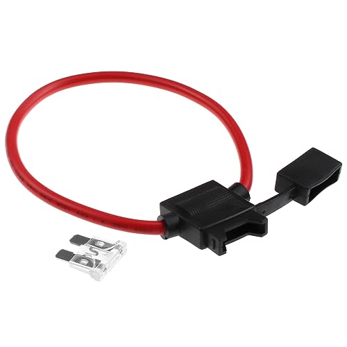 ZOOKOTO Inline Fuse Holder 25A,10 AWG Gauge Wire Car Auto Blade Fuse box 25A Waterproof - size: 25A