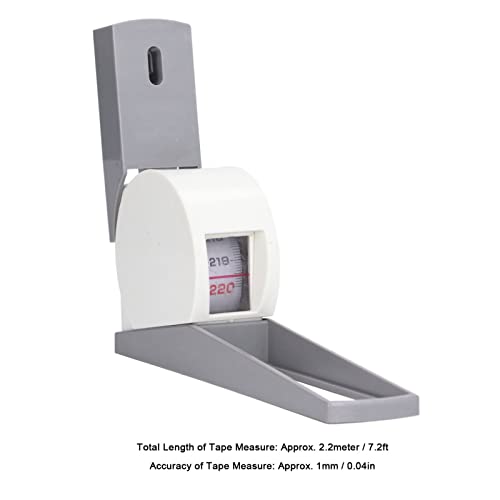 Height Growth Measurement Wall Scale, Portable Height Measuring Meter, Retractable Adults Body Growth Stature Altimeter Auxiliary Equipment 2.2meter Metric System
