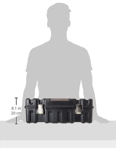 URREA Tool Box - 21" x 11" x 7.5" Heavy-Duty Mobile Tool Carrier with Reinforced ABS Moulded Design & Removable Tray - CPUC20 - size: 21" x 11" x 7.5"