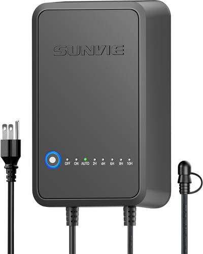 SUNVIE 100W Low Voltage Transformer Outdoor, 120V to 12V DC Weatherproof