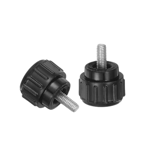 uxcell 8pcs Knurled Clamping Knobs M3 x 6mm Metric Male Thread 14mm Head - size: M3 x 6mm x 14mm