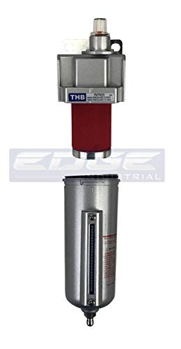 HEAVY DUTY INDUSTRIAL GRADE COALESCING FILTER WITH 0.01u MICRON ELEMENT, 5oz - 11oz METAL BOWL, REMOVES 99.98% MOISTURE, VAPOR AND OIL FROM COMPRESSED AIR LINES, (1/2" NPT, 5oz BOWL) - style: 1/2" NPT, 5oz BOWL